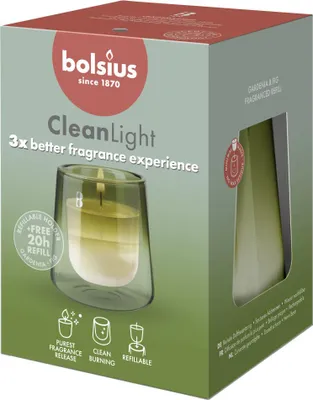 Immagine prodotto di Candela profumata Gardenia e Fico CleanLight Bolsius