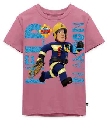 Produktbild von Spreadshirt Feuerwehrmann Sam™ Held In Aktion Cooles Design Kinder Premium T-Shirt, 98/104 (2 Jahre), Mauve