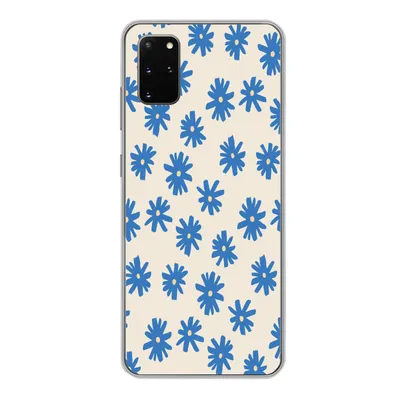 Produktbild von MuchoWow® Handyhülle Schutzhülle Hülle für Samsung Galaxy S20 Plus Blume - Muster - Minimalismus Silikon Softcase Handy Hülle - Hartschale