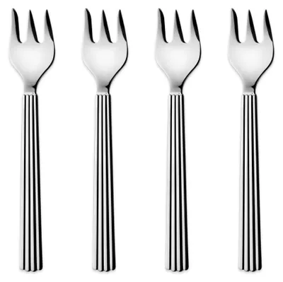 Zdjęcie produktu dla Georg Jensen BERNADOTTE Kuchen Gabel Geschenkbox Set Edelstahl 4 Stück 10014955