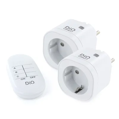 Productafbeelding van Chacon DiO 54927 2 stopcontacten WiFi 3000 W met afstandsbediening wit op afstand