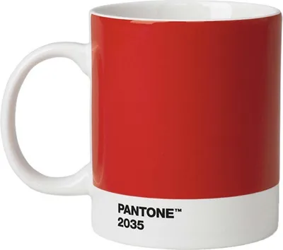 Produktbild von Pantone Henkelbecher 375 ml Porzellan Red 2035