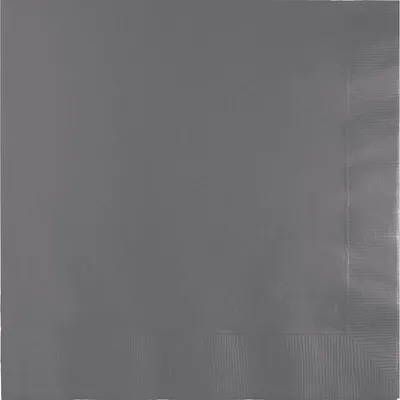 Produktbild von 50 Servietten Grau 2-lagig 33x33cm