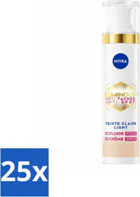 Produktbild von NIVEA - Cellular LUMINOUS 630 CC Cream Light - Getönte Tagescreme - Gegen Pigmentflecken - LSF 30 - 40 ml - Vorteilspack - 25 Stücke