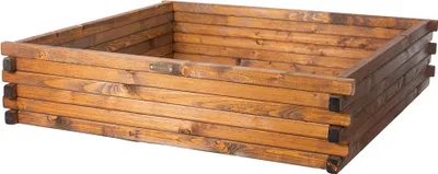 Produktbild von Greenspot Timber Hochbeet aus Holz - 100x100cm Palisanderbraun