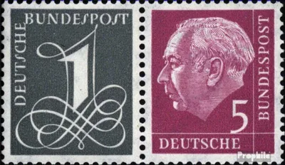 Produktbild von Briefmarken BRD (BR.Deutschland) 1958 Mi W17X postfrisch
