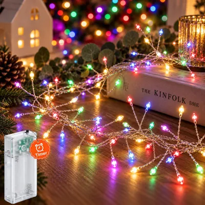 Lichtsnoer bunt 1,5 m 50 LEDs mit USB