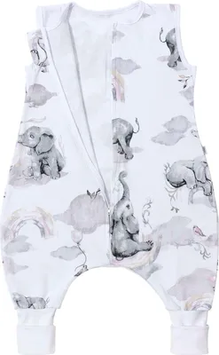 Produktbild von Tricot Schlafsack mit Beinen – Elephant&apos