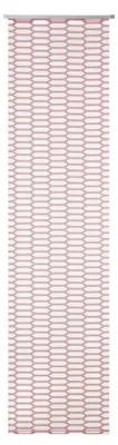 Produktbild von Schiebevorhang Mesh Ausbrenner Flexoschiene weiß rosa 60x245cm (BxH)