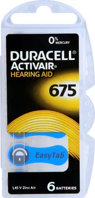 Produktbild von Batterien f.Hörgeräte Duracell 675 6 St