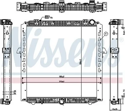 Produktbild von NISSENS 67175 Kühler Motorkühlung
