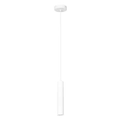 Image de Suspension LOPUS, blanc sablé, 1xGU10x10W, aluminium, dimensions : 130 x 5,4 x 5,4 cm, IP20, Italux