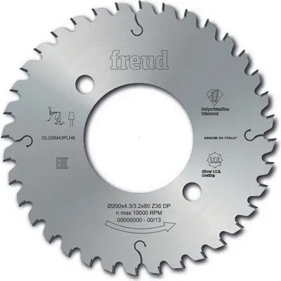 Image de Lame d'inciseur extensible standard FREUD - Ø120 2,8-3,6 AL50 Z12+12 - F03FS02512 -LI16M PF3*