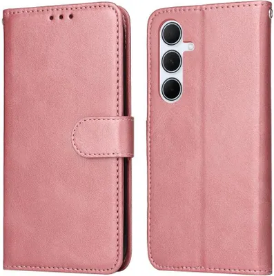 Produktbild von Mobigear Wallet Samsung Galaxy A56 Hülle Klapphülle Geldbörse - Roségold