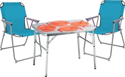 Produktbild von 3-teiliges praktisches Campingmöbel Set Alu L75xB55xH60cm