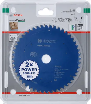 Immagine prodotto di Bosch Expert for Wood - Lama per sega circolare - per legno - 160 mm - 48 denti
