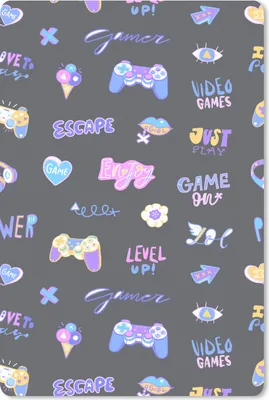 Produktbild von MuchoWow® Mauspad Mousepad Mädchen - Spiele - Konsole - Muster - Mädchen - Kinder - Kind - Kind 18x27 cm - Mousepads - Maus Mat - Pad - Mausunterlage
