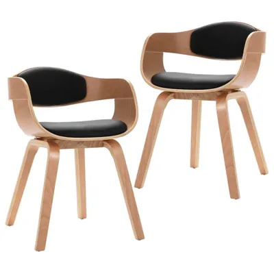 Produktbild von Esszimmerstühle 2 Stk. Bugholz und Kunstleder