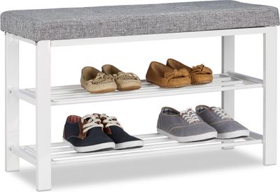 relaxdays Schuhbank mit Polster