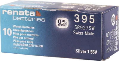 Produktbild von RENATA Silberoxid-Knopfzellen, 0% Quecksilber, 10 Stk., R301-R399