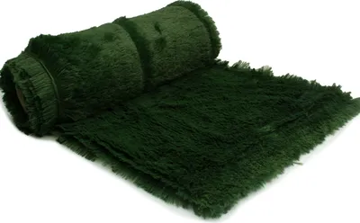 Obrázek produktu pro Pletené Minky Hair, Shaggy, Shaggy (18 mm) Forest Green 50x160 cm
