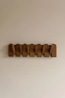 Produktbild von Indore Home - Klappbare Wandgarderobe - Holz - Faltbar - Klaviergarderobe