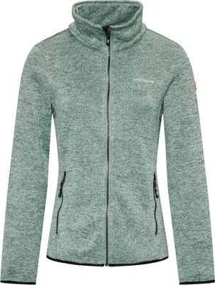 Zdjęcie produktu dla Nordberg Andrea Fleece Cardigan - Damski - Zielony melanż - Rozmiar S