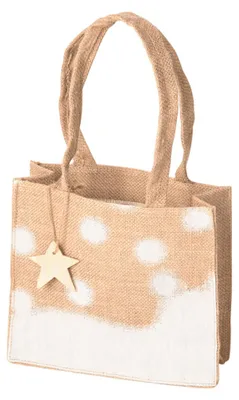 Produktbild von Weihnachtstäschchen aus Jute. natur.