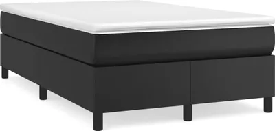 Obrázok produktu pre vidaXL Box spring bed frame black 120x200 cm Imitácia kože