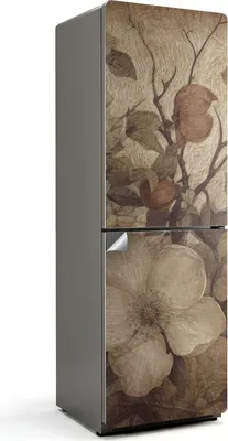 Obrázek produktu pro Vybledlé květinové aranžmá - Samolepka na lednici - Samolepka na lednici - Samolepicí fólie na lednici - Dekorace do kuchyně - 60x180 cm