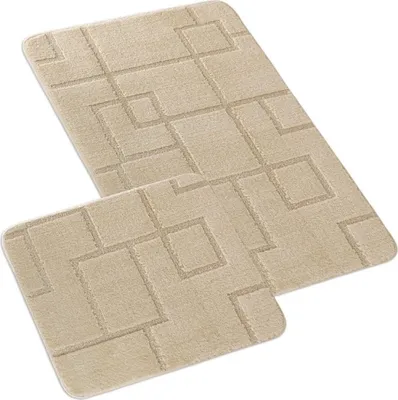 Obrázok produktu pre SÚPRAVA DO KÚPEĽNE 60x100 + 60x50 cm - bez výrezu - súprava 60x100, 60x50 cm - krémová