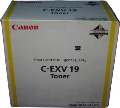Immagine prodotto di Canon C-EXV19Y cartuccia toner 1 pz Originale Giallo