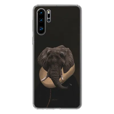 Produktbild von MuchoWow® Handyhülle Schutzhülle Hülle für Huawei P30 Pro Elefant - Kunst - Tiere Silikon Softcase Handy Hülle - Schutzdeckel