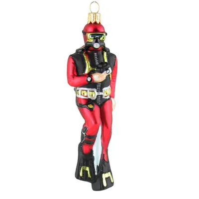 Produktbild von Christbaumschmuck Figuren Sport, Auswahl:Taucher / Diver 13.5cm