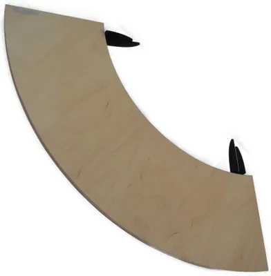 Produktbild von Anstecktisch 1/4 für 80cm 5mm Feuerplatte Umrandung 25x100cm Tisch #22