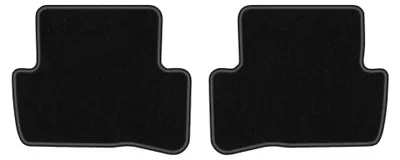 Image de Tapis arrière en moquette pour Mercedes C W204 2007-2014 (berline/break/coupé) – 2 pièces, noirs, sur mesure – Wielganizator LUX