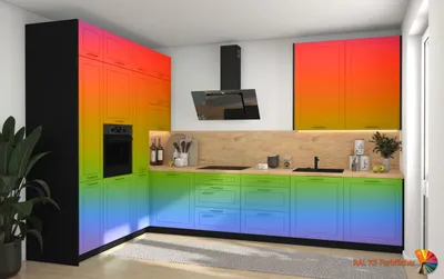 Produktbild von L-Form Küchenzeile BARI Einbauküche 202x247cm Farbe & Ausführung wählbar HETTICH InnoTech Atira (Vollauszug) RAL Wunschfarbe (K5) schwarz