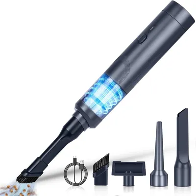 Kabelloser Mini-Handstaubsauger, 5000 Pa, 90 W, schwarz