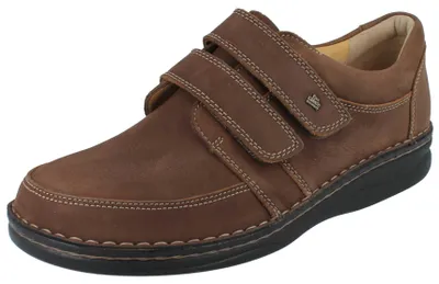 Produktbild von FINN COMFORT Wicklow Herren Kletthalbschuhe braun Nubukleder - Größe: UK 9