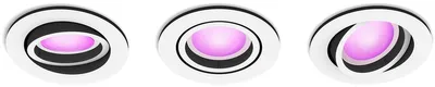 Produktbild von Philips Hue White & Color Ambiance Centura Einbaustrahler 3 flg. Weiß 3x4.2W.