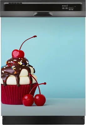 Produktbild von Magnete Dekorative 60x70 cm Küche Magnetmatte Spülmaschine - Cupcake Eiscreme
