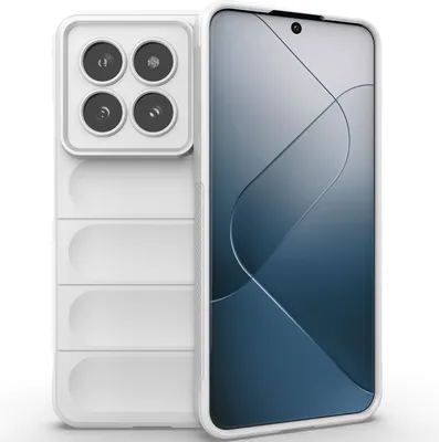 Produktbild von Handyhülle für Xiaomi 14 Pro Weich TPU Silikon Stossfest Anti-rutsch Hülle Weiß