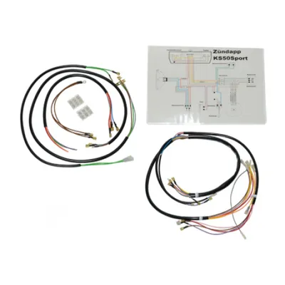 Produktbild von BestPrice Kabelbaum Cockpit mit Schaltplan kompatibel mit Zündapp GTS/KS/mod517
