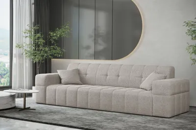 Produktbild von Sofa Designersofa NANCY 3-Sitzer in Stoff Neve Beige