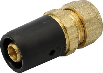 Produktbild von Pipetec Steckfitting Steck-Übergang auf Kupferrohr (Schraub.) 16x2-15mm