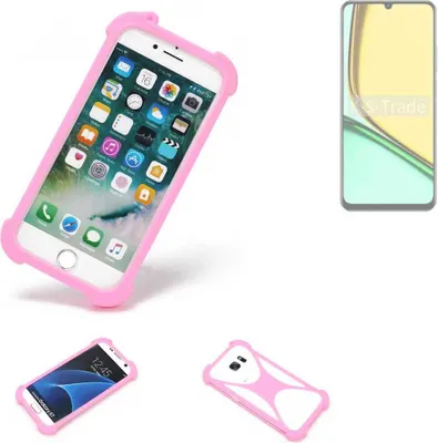 Produktbild von K-S-Trade Handy Hülle kompatibel mit Realme C61 India Schutz Hülle Bumper Silikon Schutz Hülle Cover Case Silikoncase Silikonbumper TPU Softcase