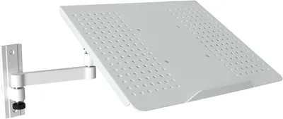 Produktbild von Universelle Wandhalterung mit Ablage-Adapterplatte für Laptop, Notebook, Netbook, Tablet-PC Modell: L52W-APWA Weiß