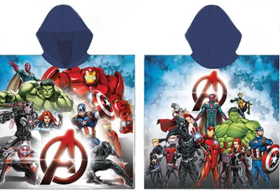 Produktbild von Javoli Marvel Team Avengers Poncho - 55 x 110 cm - Polyester