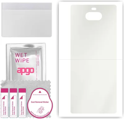 Produktbild von apgo Rückseite Schutzfolie, Matt, kompatibel mit Sony Xperia 8 Lite, Hinten Hydrogel-Displayschutzfolie mit Positionierhilfe, kratzfest, einfache Montage