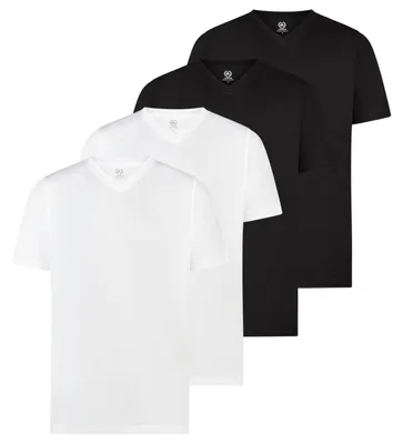 Produktbild von LERROS 4er Pack Basic T-Shirt Reine Baumwolle, Pflegeleicht  und atmungsaktiv, Normale Passform